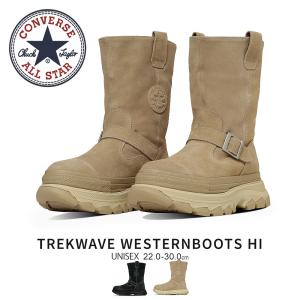 CONVERSE オールスター トレックウェーブ ウエスタンブーツ HI 厚底 ボリュームソール 防滑 撥水 カジュアル レディース メンズ 韓国風 スニーカー ブーツ コーデ 人気 トレンド 歩きやすい CONVERSE（コンバース） オールスター トレックウェーブ ウエスタン