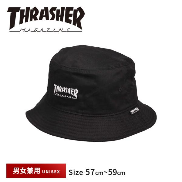 スラッシャー バケットハット メンズ ブランド 帽子 uv 折りたたみ THRASHER MAGAZ...