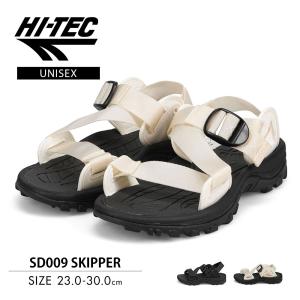 ハイテック スポーツサンダル スキッパー メンズ アウトドア 防滑 グレー ホワイト 白 ユニセックス hi-tec HT SD009 SKIPPER｜jerico