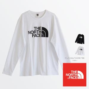 ザ・ノース フェイス Tシャツ 長袖 メンズ ロゴ シンプル ハーフドーム ロンT カットソー トップス NF0A4M8M アウトドア 人気 黒 ブラック M L/S HALF DOME TEE｜jerico