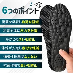 インソール 疲れない 衝撃吸収 中敷き 消臭 ...の詳細画像2