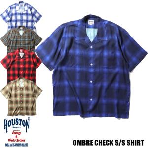 HOUSTON（ヒューストン） HOUSTON 41272 INDIGO HB OMBRE CHECK L/S