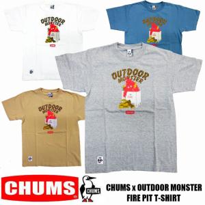 東北別注 チャムス CHUMS×OM FIRE PIT 半袖Tシャツ CH01-1994｜jerrys