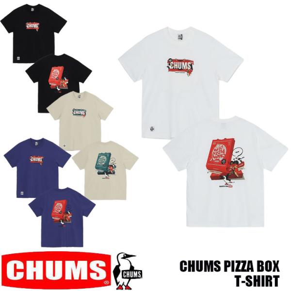 チャムス CHUMS チャムス ピザボックス Tシャツ  全4色 メンズ CH01-2518