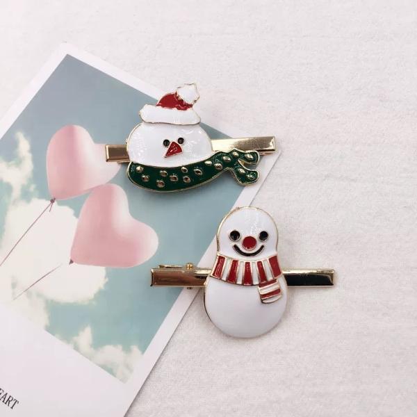 ヘアアクセサリー クリスマス クリップ ヘアピン くちばし髪留め　イベントクリスマスオーナメント 雑...