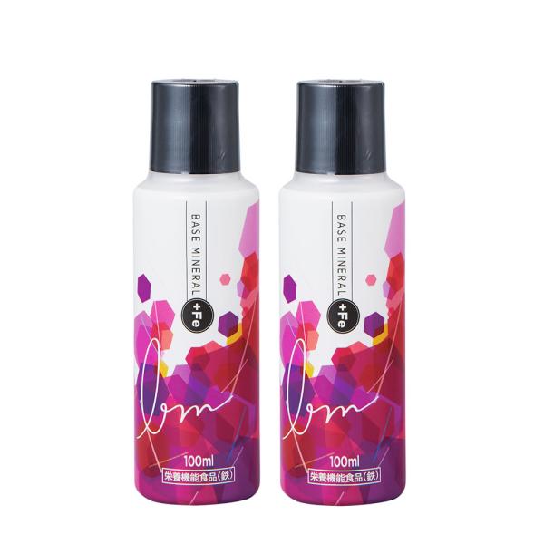 ベースミネラル＋Fe 濃縮タイプ 100ml 栄養機能食品 鉄 鉄分 サプリ【2本セット】