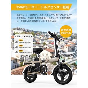 【30%OFF★爆買★】電動アシスト自転車 折...の詳細画像3