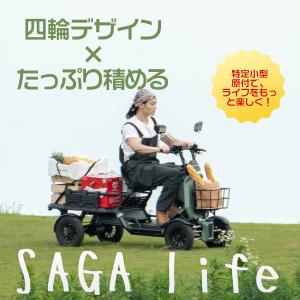 四輪電動モビリティ キックスクーター安定走行 デュアルバッテリー荷物運搬対応 積載業務用 買い物【特定小型原動機付自転車】