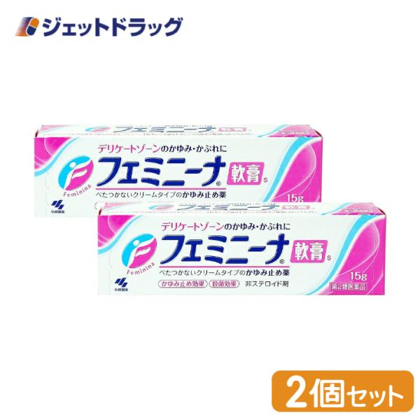 【第2類医薬品】フェミニーナ軟膏S 15g ×2個 ※セルフメディケーション税制対象商品 (0095...