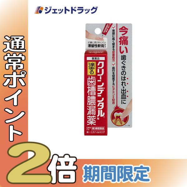 【第3類医薬品】クリーンデンタルN 塗る歯槽膿漏薬 8g〔歯茎の腫れ〕