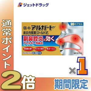 ≪1日はP2%≫【指定第2類医薬品】ロートアルガード鼻炎内服薬ゴールドZ 20カプセル ※セルフメディケーション税制対象〔鼻炎 花粉症 アレルギー〕