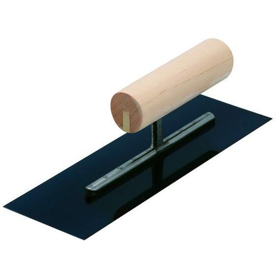 【お取り寄せ】カネ三 油焼角鏝 元幅80×先幅80 コテ長さ240mm AKK-240 ヘラ 盛板 ...