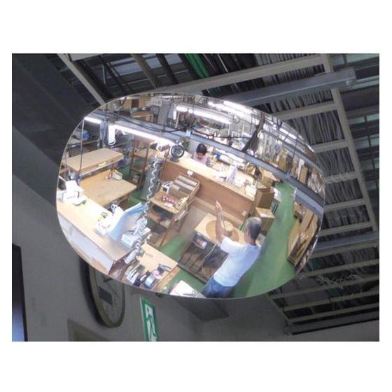 【お取り寄せ】コミー スーパーオーバル785×500 SF81 安全ミラー ガレージミラー 現場 安...