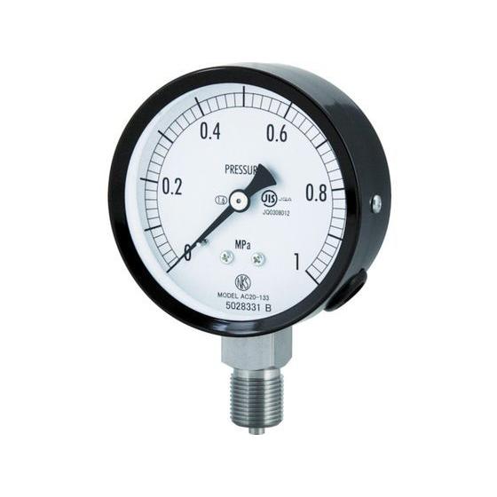 【お取り寄せ】長野 普通形圧力計(A枠立形・φ75・G3／8B・0.0~1.60Mpa) AC20-...