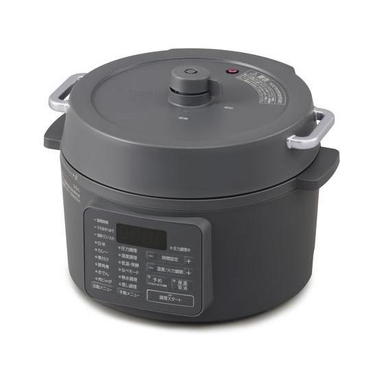 【お取り寄せ】アイリスオーヤマ 電気圧力鍋 3.0L グレー PC-MB3-H 電気圧力鍋 自動調理...