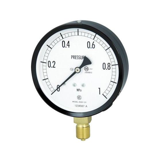 【お取り寄せ】長野 普通形圧力計(A枠立形・φ100・G3／8B・0.0~1.00Mpa) AE20...