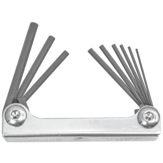 【お取り寄せ】ボンダス メタルナイフ型ツール 9本組(0.050-3／16) MHF9S 六角棒レン...