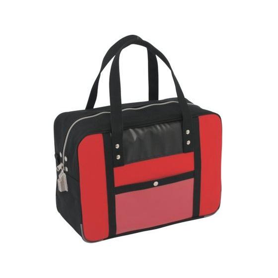 【お取り寄せ】SANEI 帆布メール用ボストン(M)SED-1錠付 赤 BTM-SED-02 ツール...