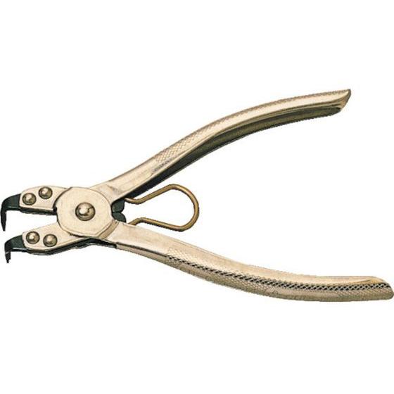 【お取り寄せ】スーパー スナップリングプライヤー(爪固定型)穴用曲爪 使用範囲(止め輪の呼び径)40...