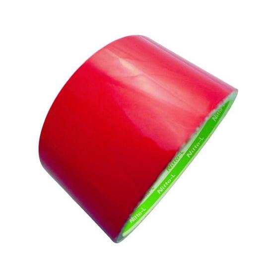 【お取り寄せ】日東エルマテ 粗面反射テープ 75mm×10m レッド SHT-75R 反射テープ 反...