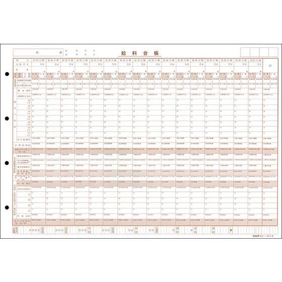 日本法令 タック式給料明細書・給料台帳 給与C-1  賃金台帳 給与関係 法令様式 ビジネスフォーム...