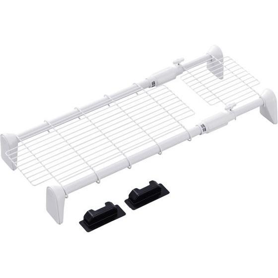 【お取り寄せ】アイリスオーヤマ 超強力伸縮メッシュ棚 ホワイト H-J-M55R 浴室 洗面所 日用...