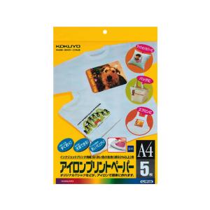 コクヨ インクジェットプリンタ用アイロンプリントペーパー A4 5枚 KJ-PR10N