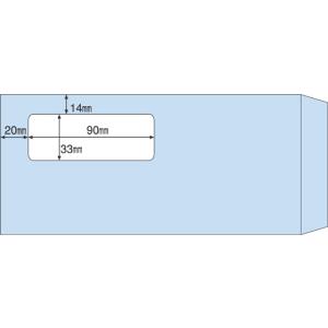 ヒサゴ/窓付き封筒(給与明細書用) 1000枚/MF34T