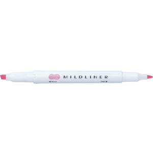 ゼブラ/マイルドライナー マイルドピンク/WKT7-MP  桃 ピンク系 使いきりタイプ 蛍光ペン