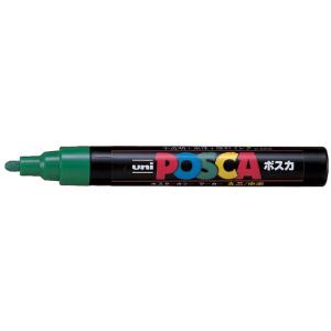 三菱鉛筆 ポスカ 中字 緑 PC5M.6 ポスカ 水性ペン 水性マーカー