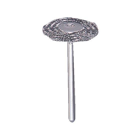 【お取り寄せ】TRUSCO 平型ブラシ ステンレス0.1×Φ23×軸Φ3 50本入 233H-4-5...