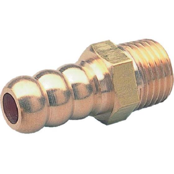 【お取り寄せ】ASOH 水口ホースニップル(丸型) PT1／8×Φ11 MH-1112 継手 アダプ...