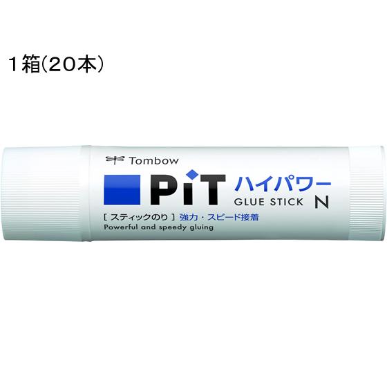 トンボ鉛筆 ピットハイパワー 22g 20本入 PT-NP20P 工作のり 学校 スティックのり の...