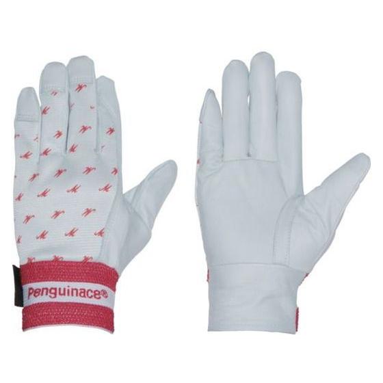 【お取り寄せ】ペンギンエース 国産クレスト甲メリ・サイズプリント 白(M) TH-545 牛革手袋 ...