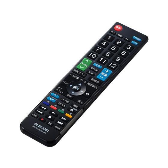 【お取り寄せ】エレコム リモコン レコーダー用 4メーカー対応 ブラック ERC-BDR02BK-M...