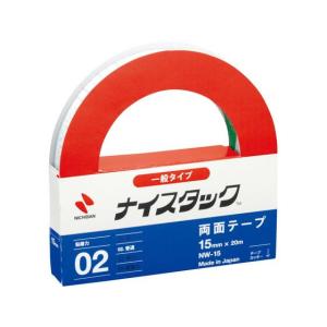 ニチバン 再生紙両面テープ ナイスタック レギュラーサイズ NW-15 一般両面テープ 両面テープ 粘着テープ 梱包