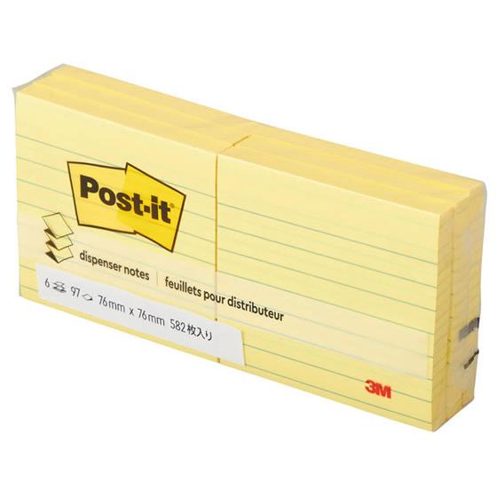 3M ポスト・イット ポップアップノート詰め替え用罫線入り R335 ディスペンサータイプ ふせん ...