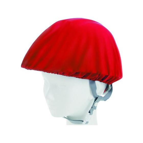 【お取り寄せ】TRUSCO ヘルメットカバー スポンジ生地付ソフトタイプ 赤 HMCS-R ヘルメッ...