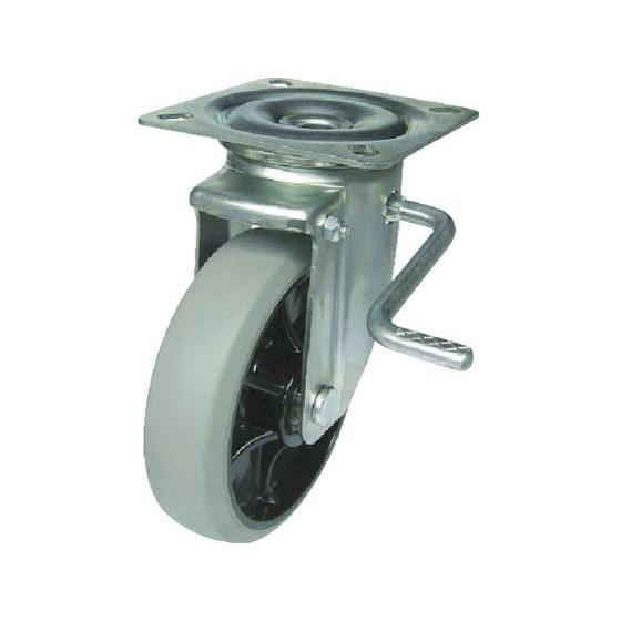 【お取り寄せ】ユーエイ 新型プレスキャスター右S付自在車 150径ナイロンホイルウレタン車輪 PMS...