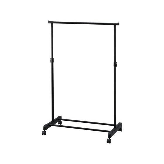 アイリスオーヤマ パイプハンガー シングルタイプ ブラック PE-E180R ポールハンガー パイプ...