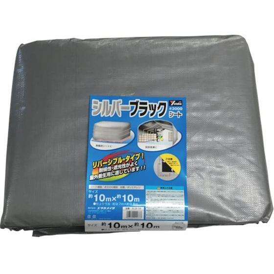 【お取り寄せ】ユタカメイク シート #3000シルバー／ブラックシート 10.0×10.0 SLB-...