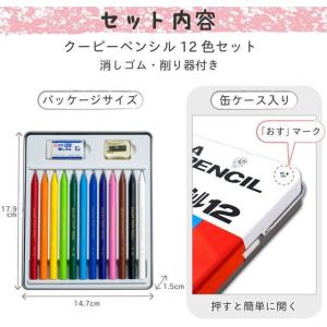 サクラ クーピーペンシル12色(缶入) FY1...の詳細画像1