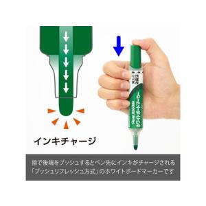 ぺんてる ホワイトボードマーカー ノックル 中...の詳細画像2