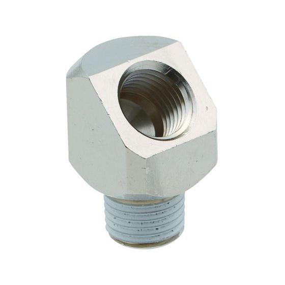 【お取り寄せ】チヨダ 45度エルボ Rc3／8・R3／8 PL45-3F-3M 継手 アダプター 配...