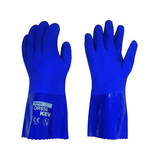 【お取り寄せ】ビニスター 耐切創手袋 耐油ビニスターKEV 8／M OR656-1P-8 アラミド ...