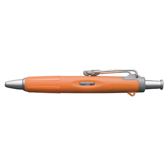トンボ鉛筆 ノック式加圧ボールペンエアプレス オレンジ BC-AP54  黒インク 油性ボールペン ...