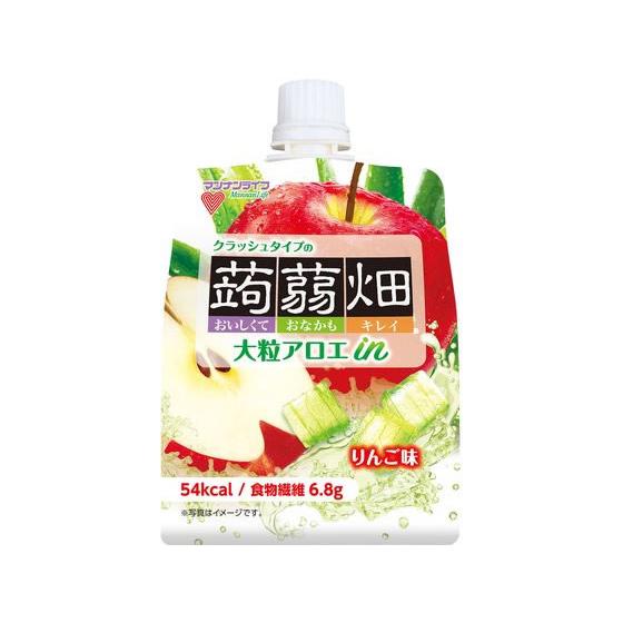 マンナンライフ 大粒アロエinクラッシュタイプの蒟蒻畑りんご味 150g  ゼリー デザート お菓子