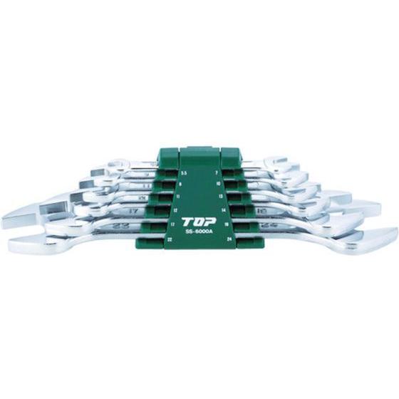 【お取り寄せ】TOP 6丁組スパナ(ISO) Aセット SS-6000A スパナ レンチ プーラー ...