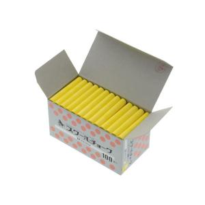 馬印 スクールチョーク黄 100本 C205 ...の詳細画像1