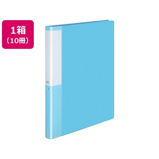 コクヨ クリヤーブック POSITY差替式A4 30穴背幅27 ライトブルー10冊 Ａ４ 差替式クリ...